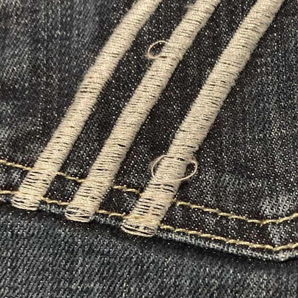 7 For All Mankind Jeans dojo Womens 31x29” Flare Low Rise Denim Stretch Blue - Picture 10 of 12